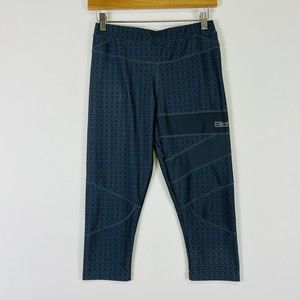 BioSkin Grey‎ Running Capris Compression Pull On Leggings Womens Sz Medium